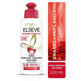 Elseve 200 ml Komple Onarıcı 5 S.O.S Koruyucu ve Kurtarıcı Bakım Saç Kremi