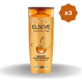 Elseve 3x300 ml Mucizevi Yağ Besleyici Bakım Şampuanı
