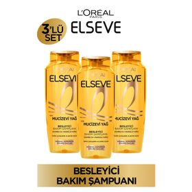 Elseve 3x300 ml Mucizevi Yağ Besleyici Bakım Şampuanı