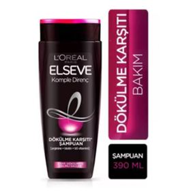 Elseve 4x390 ml Komple Direnç Dökülme Karşıtı Şampuan+ Şampuan Fırçası