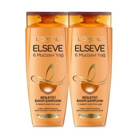 Elseve 6 2x450 ml Mucizevi Yağ Besleyici Şampuan