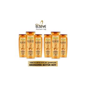 Elseve 6 Mucizevi Yağ 670 ml Besleyici Şampuan + 175 ml Saç Kremi