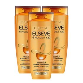 Elseve 6 Mucizevi Yağ Besleyici 3x450 ml Şampuan