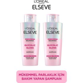 Elseve Glycolic Gloss Sülfatsız 2x200 ml Şampuan