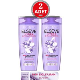 Elseve Hydra Hyaluronic 2x390 ml Nem Dolduran Şampuan