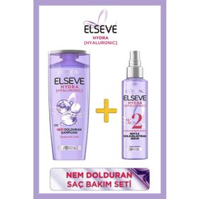 Elseve Hydra Hyaluronic 390 ml Nem Dolduran Şampuan + 150 ml Dolgunlaştıran Serum Seti