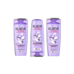 Elseve Hydra Hyaluronic 390 ml Saç Kremi + Hydra 2x390 ml Şampuan