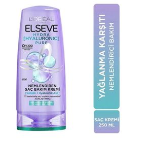 Elseve Hydra Hyaluronic Pure Nemlendiren 3x250 ml Saç Bakım Kremi