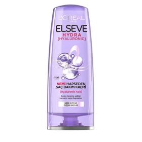 Elseve Hydra Hyaluronik 3 Adet 390 ml Saç Bakım Kremi ve Tarko Lionesse Yuvarlak Mor Saç Fırçası