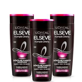 Elseve Komple Direnç Dökülme Karşıtı 3x390 ml Şampuan