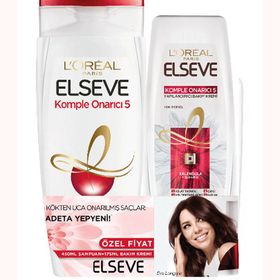 Elseve Komple Onarıcı 5 450 ml Şampuan+175 ml Saç Kremi Seti