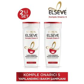 Elseve Komple Onarıcı 5 Yapılandırıcı 2x390 ml Bakım Şampuan