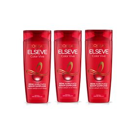 Elseve Renk Koruyucu ve Nemlendirici 3x360 ml Şampuan