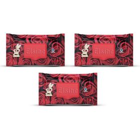 Elsine 3 Paket 90 Adet Kapaklı Gül Kokulu Islak Havlu Mendil
