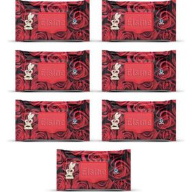 Elsine 7 Paket Red Rose 90 Adet Kapaklı Gül Kokulu Islak Havlu Mendil