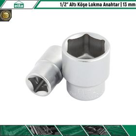 Elta 1-2 Altı Köşe 13 mm Lokma Anahtar