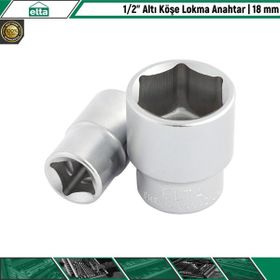 Elta 1-2 Altı Köşe 18 mm Lokma Anahtar