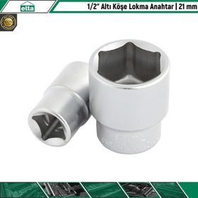 Elta 1-2 Altı Köşe 21 mm Lokma Anahtar