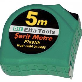 Elta 5 m Plastik Şerit Metre