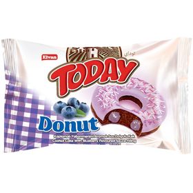 Elvan 35 gr Today Donut Kek Yaban Mersinli Kek (24 adet)