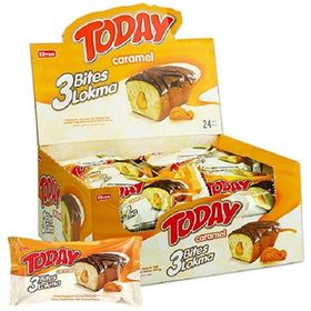 Elvan 40 gr Today 3 Bites Karamelli Kek (24 adet)