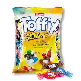 Elvan Toffix Sour Mix Şeker 1000 gr