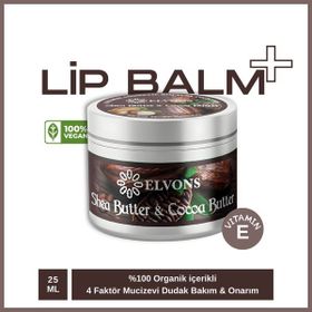 Elvons Cocoa ve Shea Yağı Onarıcı ve Nemlendirici 25 ml Dudak Bakım Kremi