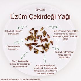 Elvons Üzüm Çekirdeği Yağı Özü 100 ml Onarıcı El Vücut Kremi