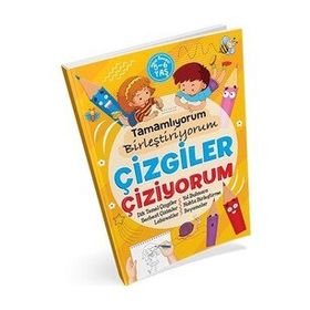 Ema 5-6 Yaş Tamamlıyorum Birleştirme Çizgiler Çizme Çalışma Kitabı