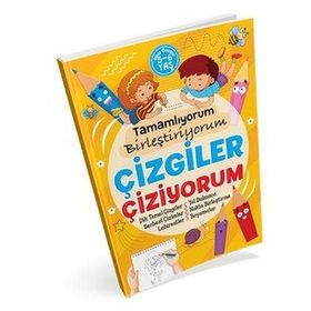 Ema 5-6 Yaş Tamamlıyorum Birleştirme Çizgiler Çizme Çalışma Kitabı