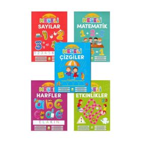 Ema Çocuk Neşeli Seti - Çizgiler & Etkinlikler & Harfler & Matematik & Sayılar