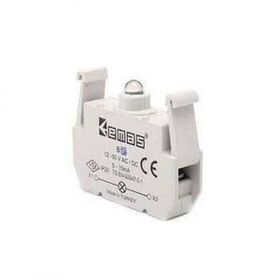 Emas 12-30VAC-DC B9 Sinyal Yeşil Ledli Blok