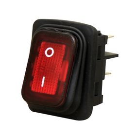Emas A54B1K11 2NA 30x22 mm Siyah Gövdeli Terminalli Işıklı Switch