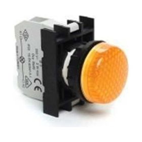 Emas B080XS 13-30V AC/DC Sarı Kontak Bloklu Led Sinyal Lambası