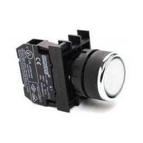 Emas B100db 22 mm Beyaz Start Butonu