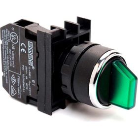 Emas B100SL21Y Yaylı Yeşil Led 0-1 1 NA Işıklı Mandal Buton