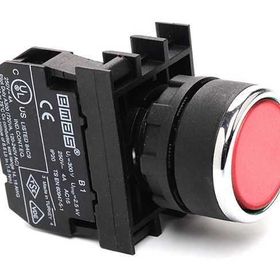Emas B102dk 22 mm Kırmızı Buton Çift Dev