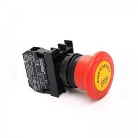 Emas B200E-E Kırmızı 22x40 mm Acil Stop Butonu
