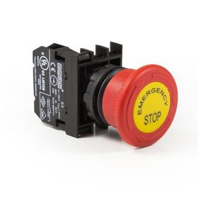 Emas B200E-E Kırmızı 22x40 mm Acil Stop Butonu
