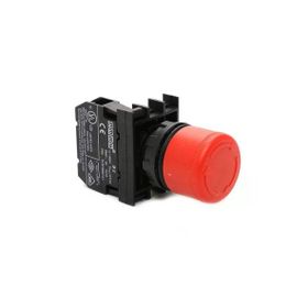 Emas B200E30 B Serisi Plastik 1NC Acil Stop 30 mm Çevirmeli Kırmızı 22 mm Buton
