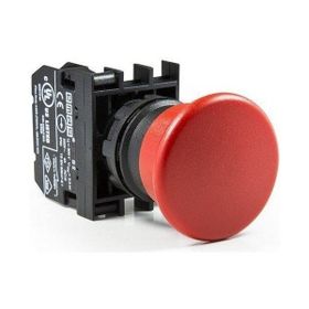 Emas B200MK 1NK Kırmızı Yaylı Mantar Kumanda Butonu
