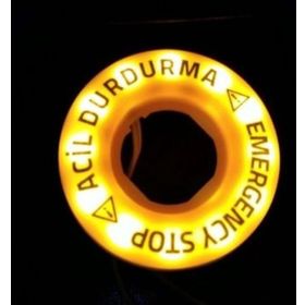 Emas Bet60led1 24v 60 mm Plastik Etiket Ledli Acil Stop