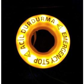 Emas Bet60led1 24v 60 mm Plastik Etiket Ledli Acil Stop