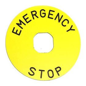 Emas BET90A 90 mm Alüminyum Etiket Acil Stop Buton