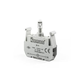 Emas BM 100-230V AC Ledli Mavi Sinyal Blok Butonu