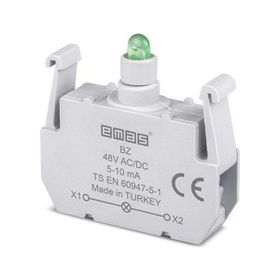 Emas BZ 48V AC/DC Ledli Yeşil Sinyal Blok Butonu