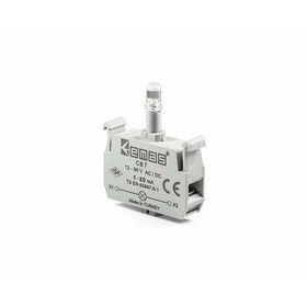Emas CB7 12-30V AC/DC Ledli Mavi Sinyal Blok Butonu