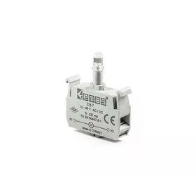 Emas CB7 12-30V AC/DC Ledli Mavi Sinyal Blok Butonu