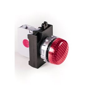 Emas CM060XK 12-30V AC/DC Kırmızı Ledli Kontak Bloklu Sinyal Lambası