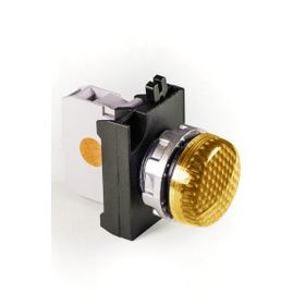 Emas CM080XS 12-30V AC/DC Sarı Ledli Kontak Bloklu Sinyal Lambası